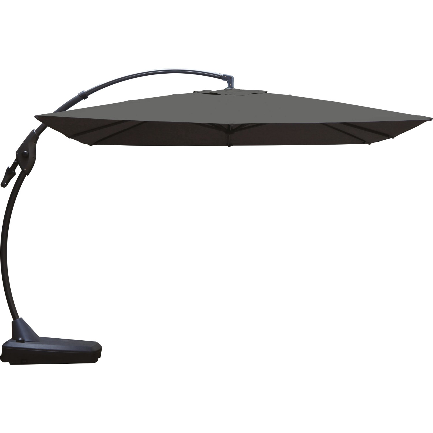 Parasol ogrodowy PEORIA antracyt - 300 x 300 cm