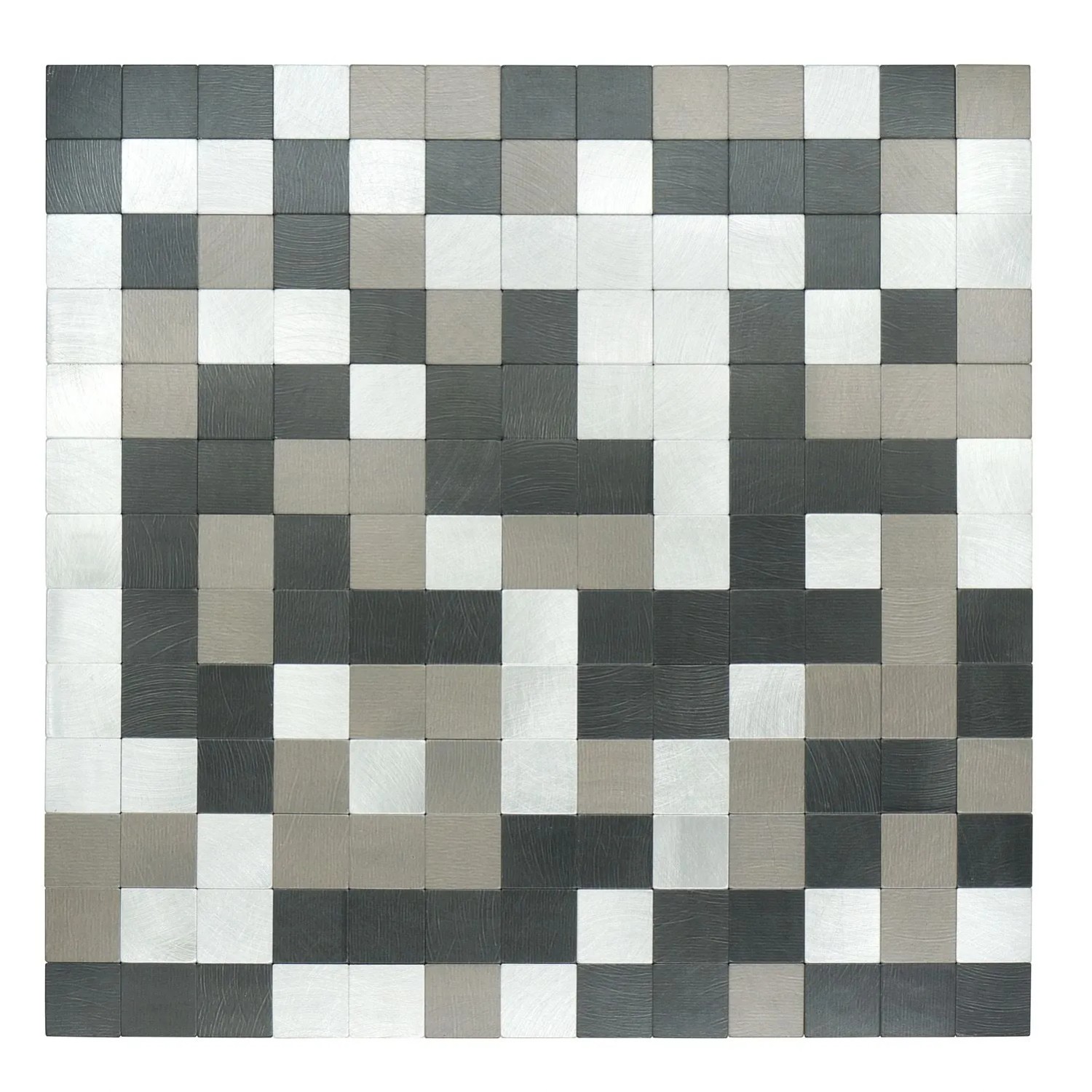 Mozaika ścienna samoprzylepna kwadrat Szczotkowany 30x30