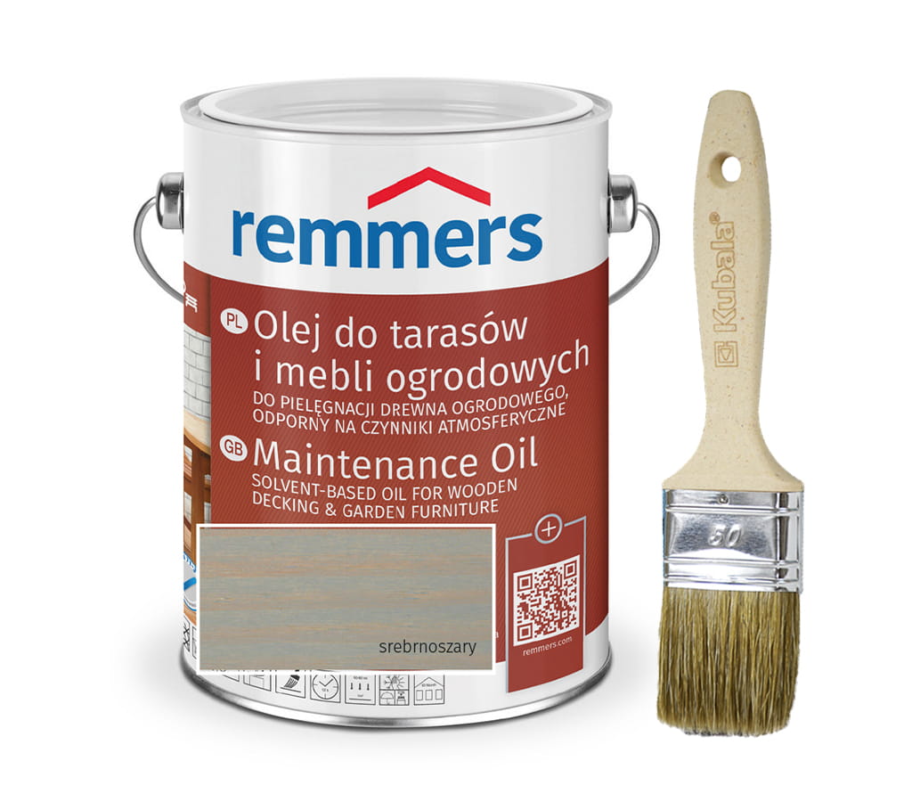 REMMERS PFLEGE-OL OLEJ DO DREWNA 2,5L SREBRNOSZARY