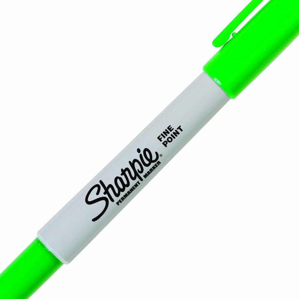 Marker permanentny Sharpie Fine, okrągła, 1mm, zielony