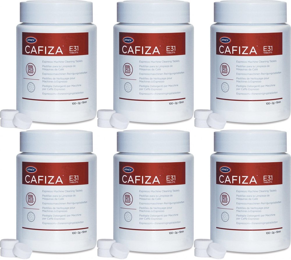 6x Tabletki do czyszczenia ekspresów Urnex Cafiza, 100 sztuk