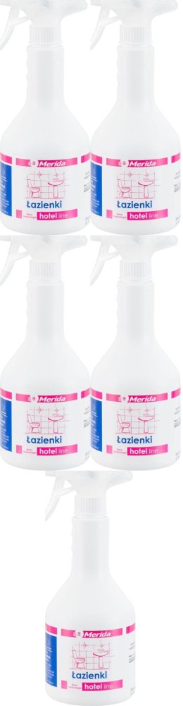 5x Środek do mycia łazienek i urządzeń sanitarnych Merida NMH011, 600ml