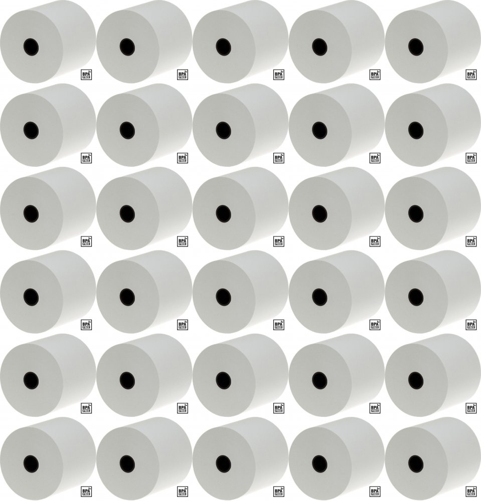 60x Rolka termiczna Emerson, 57mm x 40m, 50+/- 6g/m2, BPA Free, biały