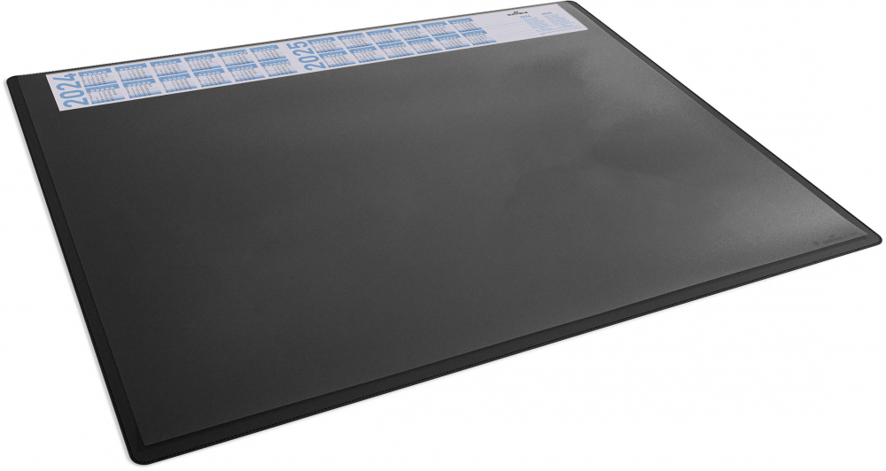 Podkład na biurko Durable, z kalendarzem zakładką, 650x500mm, czarny
