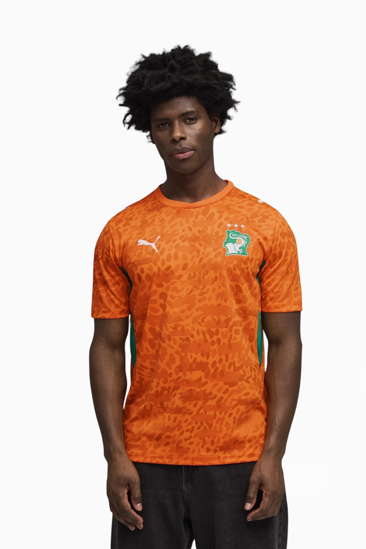 Koszulka Reprezentacji Wybrzeża Kości Słoniowej Puma 2026 Domowa Replica - Pomarańczowy