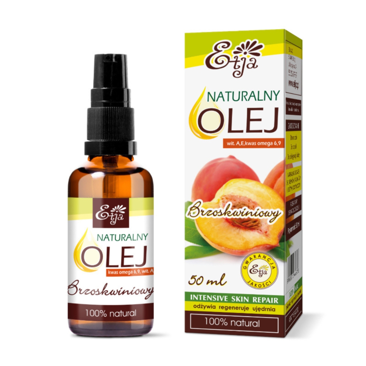 Etja - naturalny olejek brzoskwiniowy, 50 ml