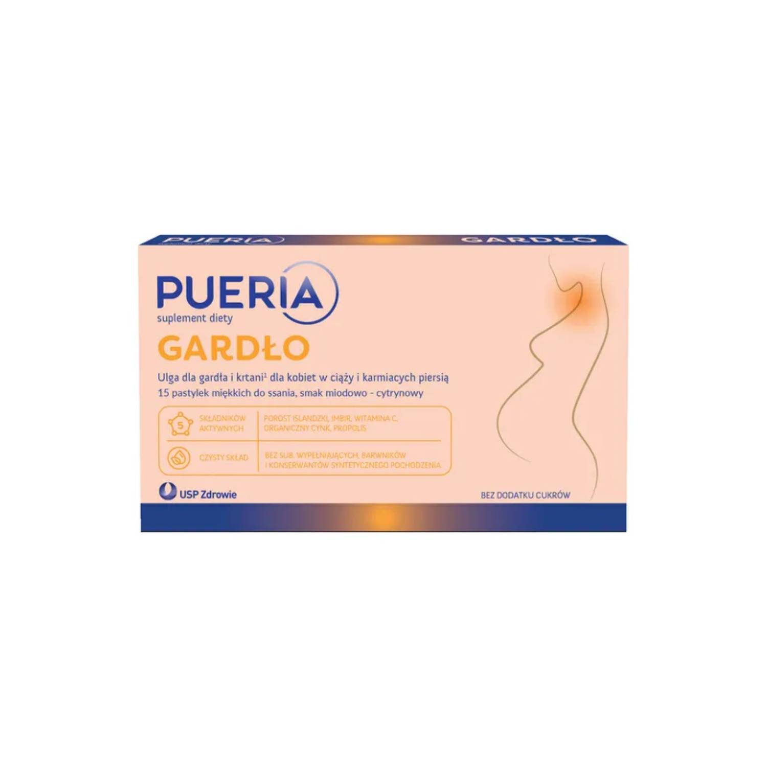 Pueria gardło, 15 pastylek