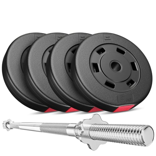 Kunststoff Hantelset 27 kg mit Langhantel