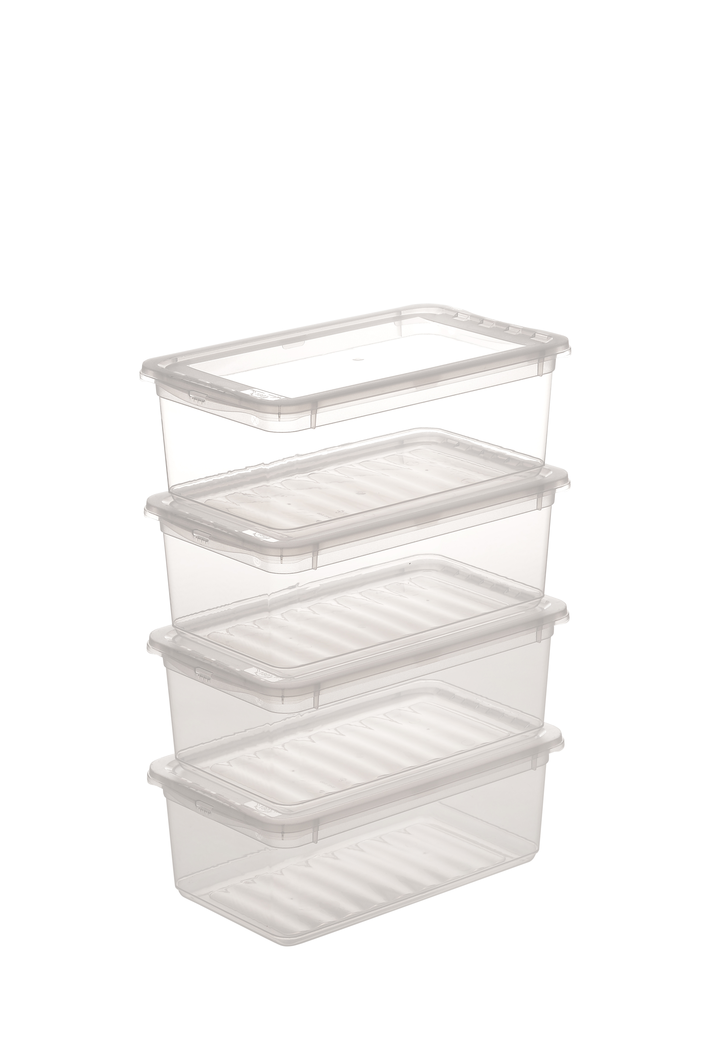 Keeeper Bea Clearbox pojemniki do przechowywania (4 szt) zestaw przezroczysty 3001900100000