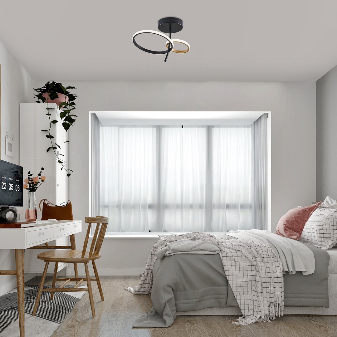 Rabalux Emilion lampa podsufitowa 1x24 W czarna-złota 71296