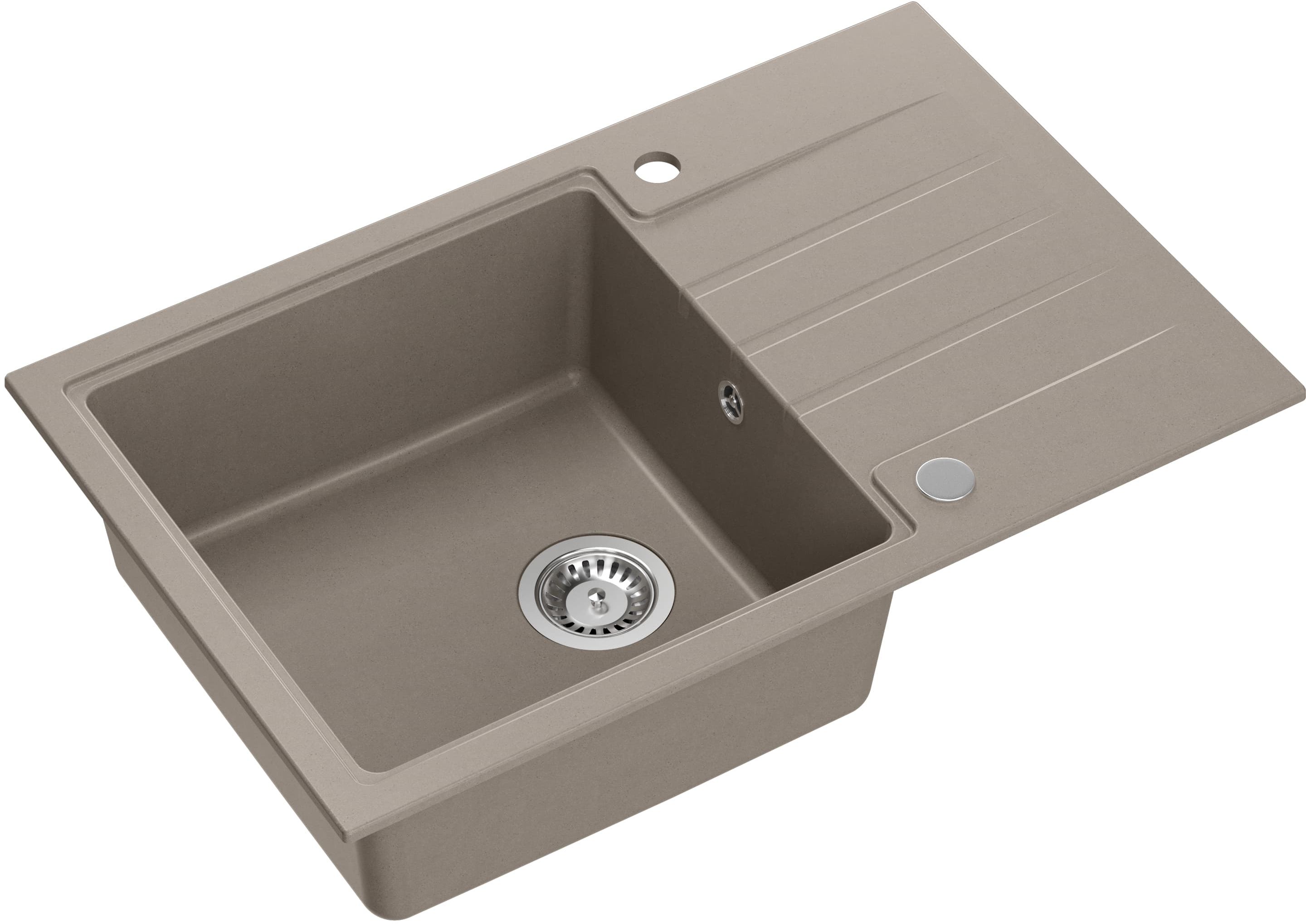 Quadron Peter 111 zlewozmywak GraniteQ 78x50 cm beżowy soft taupe HCQP7850ST