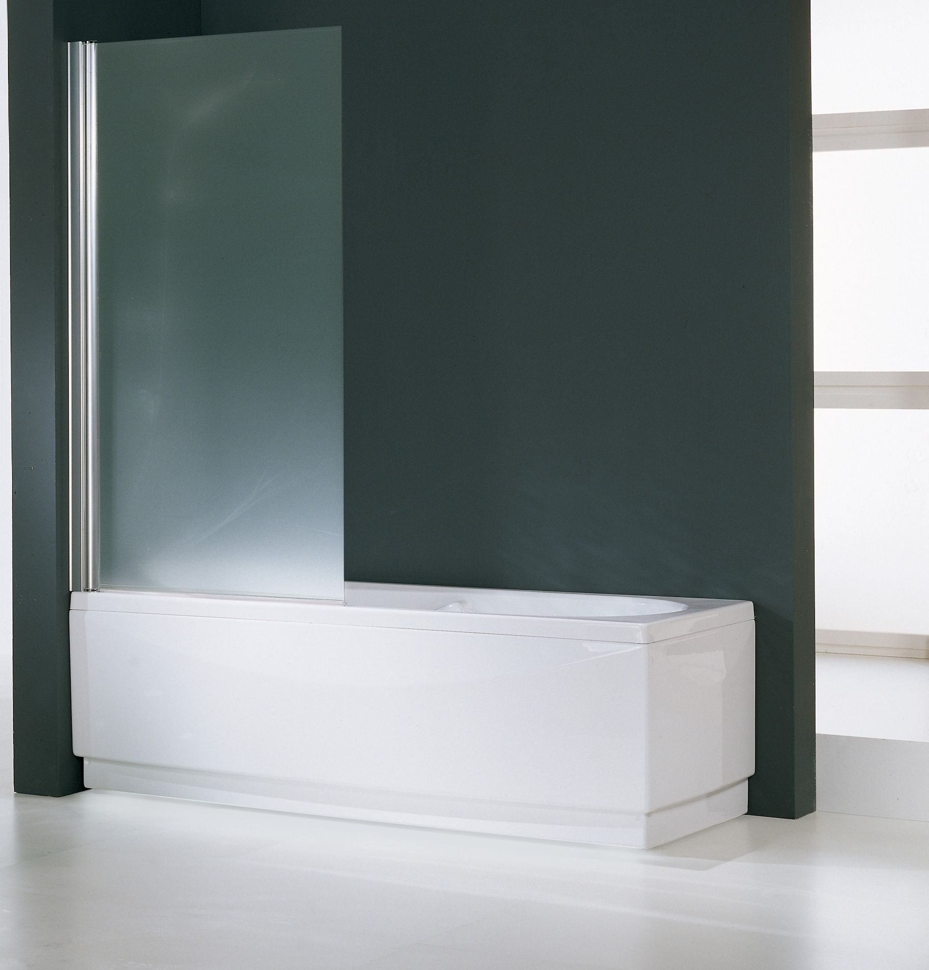 Novellini Aurora 1 parawan nawannowy 85 cm srebrny/przezroczyste AURORAN185-1B