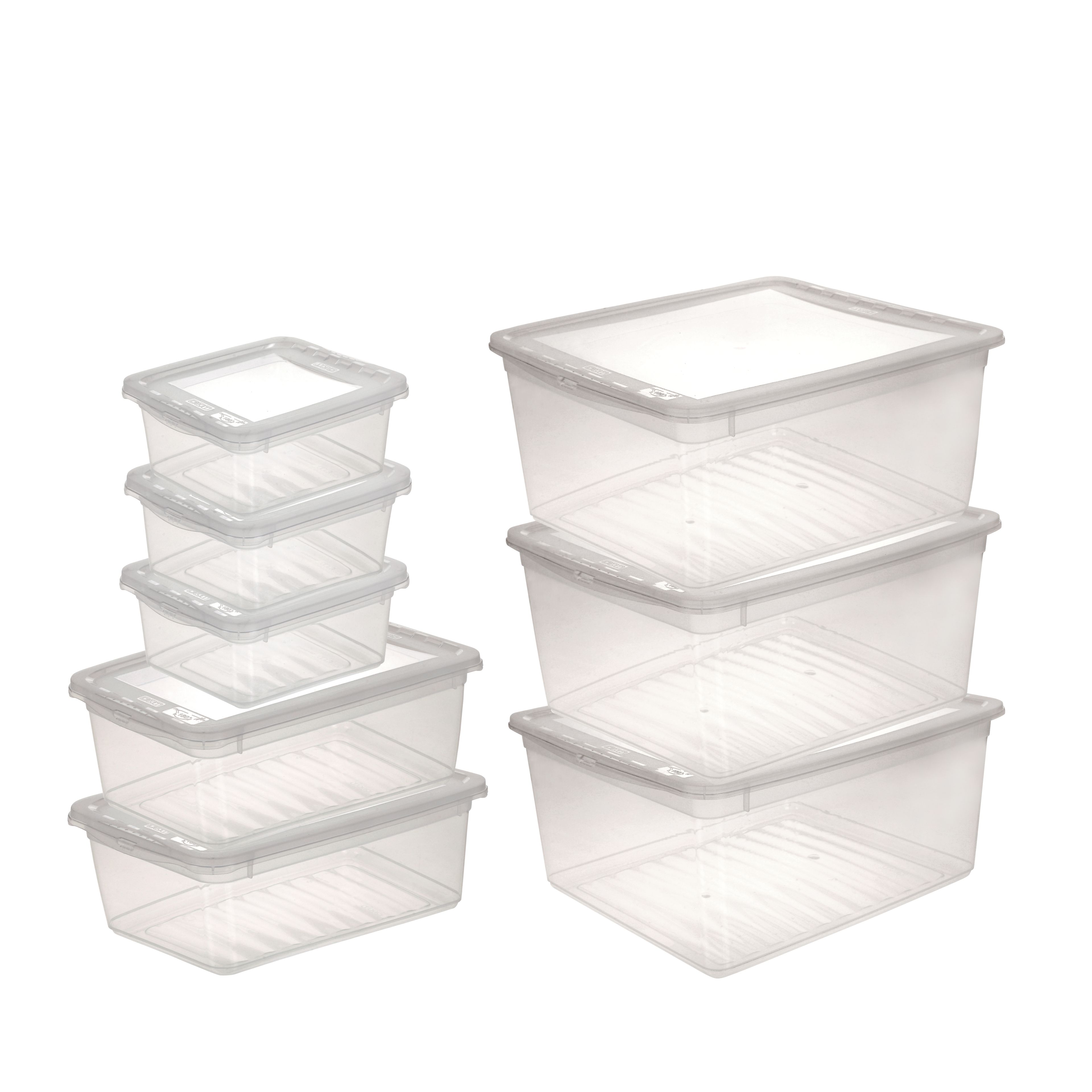 Keeeper Bea Clearbox pojemniki do przechowywania (8 szt) zestaw przezroczysty 3005000100000