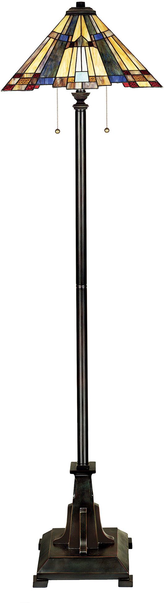 Elstead Lighting Inglenook lampa stojąca 2x60 W multikolor-ciemny brąz QZ-INGLENOOK-FL