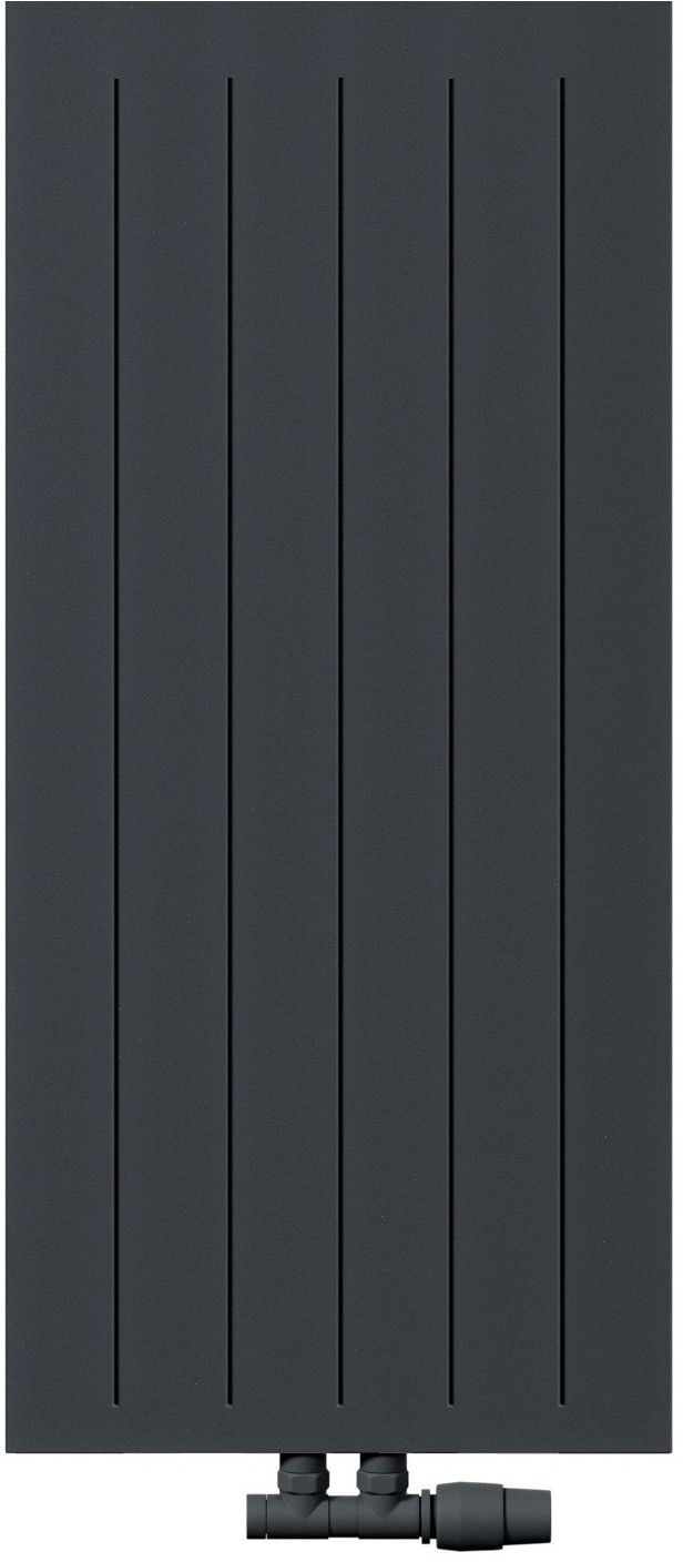 Radox Nova grzejnik pokojowy 120x42 cm podłączenie dolne czarny strukturalny RX-NVV.002T.1200.420