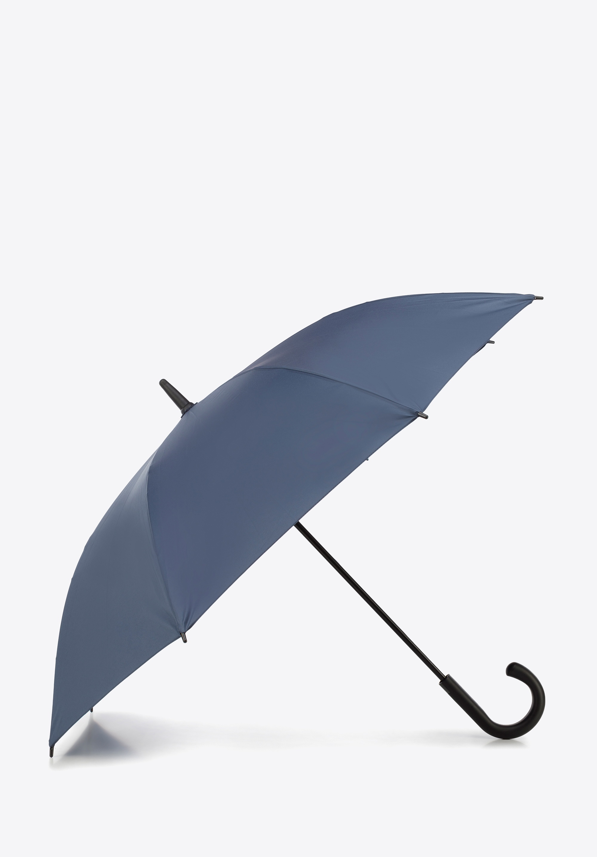 Parasol półautomatyczny klasyczny długi granatowy