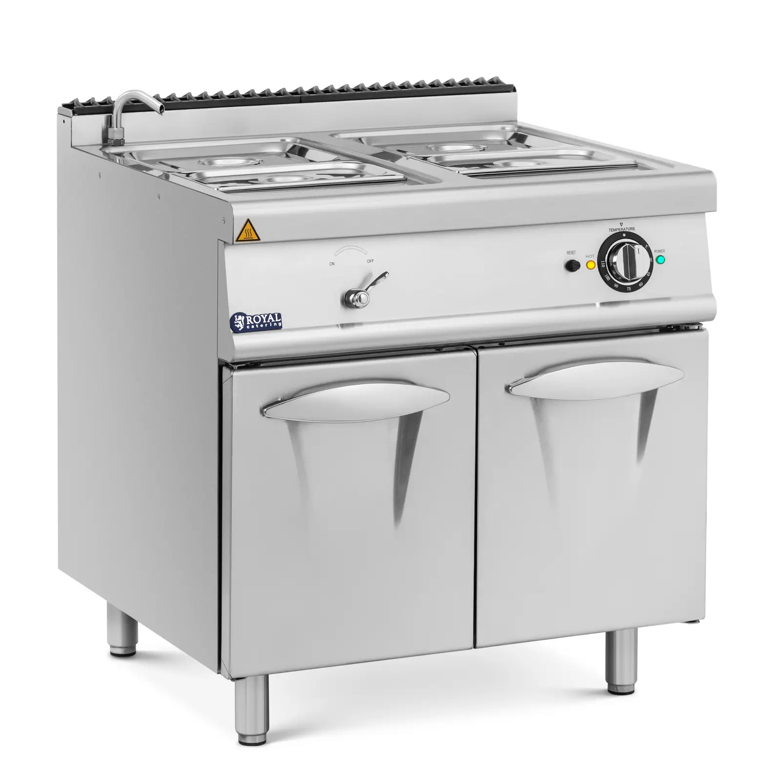 Bemar z szafką 6 kW + pojemniki 2 x GN 1/2 i 2 x GN 1/3 | 10013409