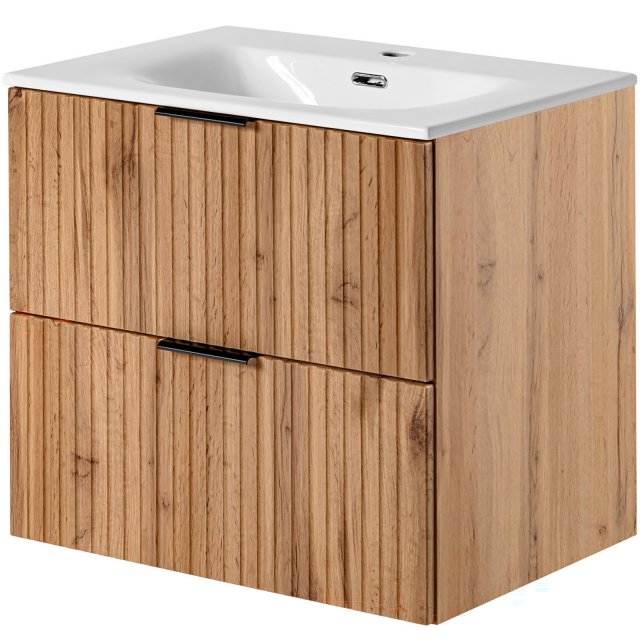 COMAD Szafka ADEL OAK z umywalką meblową SKY 60 cm