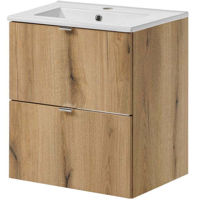 COMAD Szafka NOVA OAK z umywalką meblową DANCE 50 cm