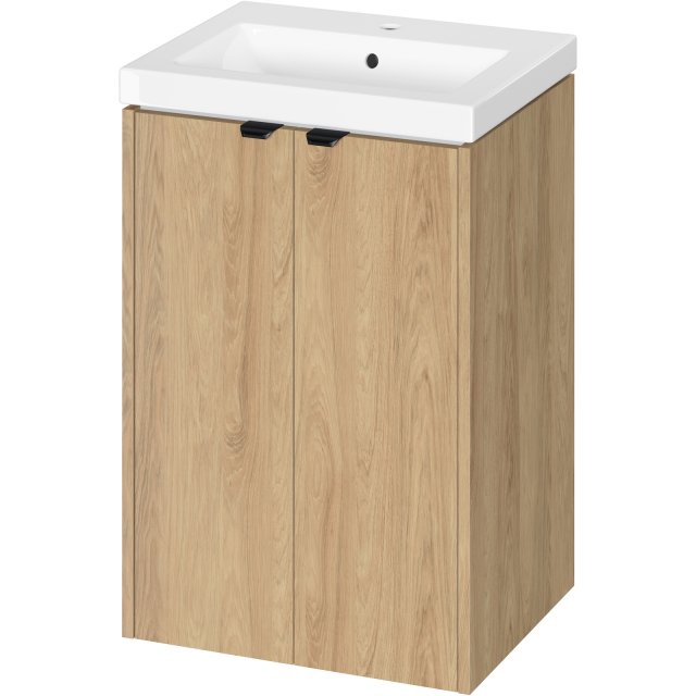 CERSANIT Szafka OVIDA z umywalką meblową dąb hikora 50 cm DSM S4047-0