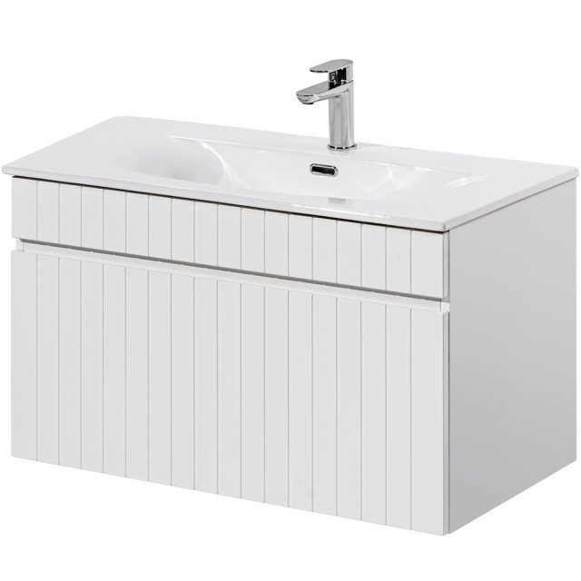 COMAD Szafka ICONIC WHITE z umywalką meblową SKY 80 cm