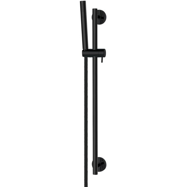 OMNIRES Zestaw prysznicowy MICROPHONE suwany czarny półmat MICROPHONE