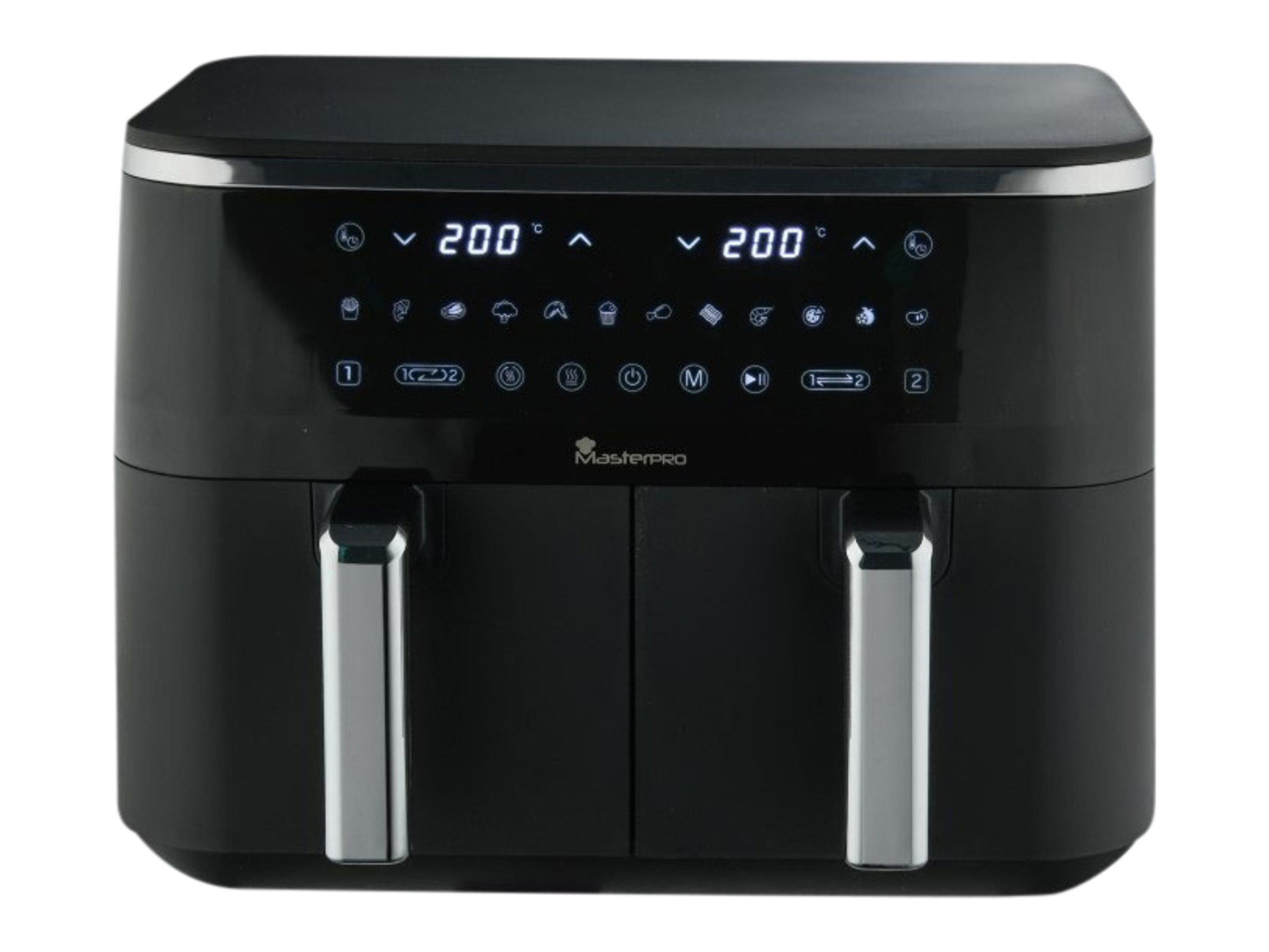 Masterpro Podwójna frytkownica beztłuszczowa Air Fryer XL, 3100 W, 9 L
