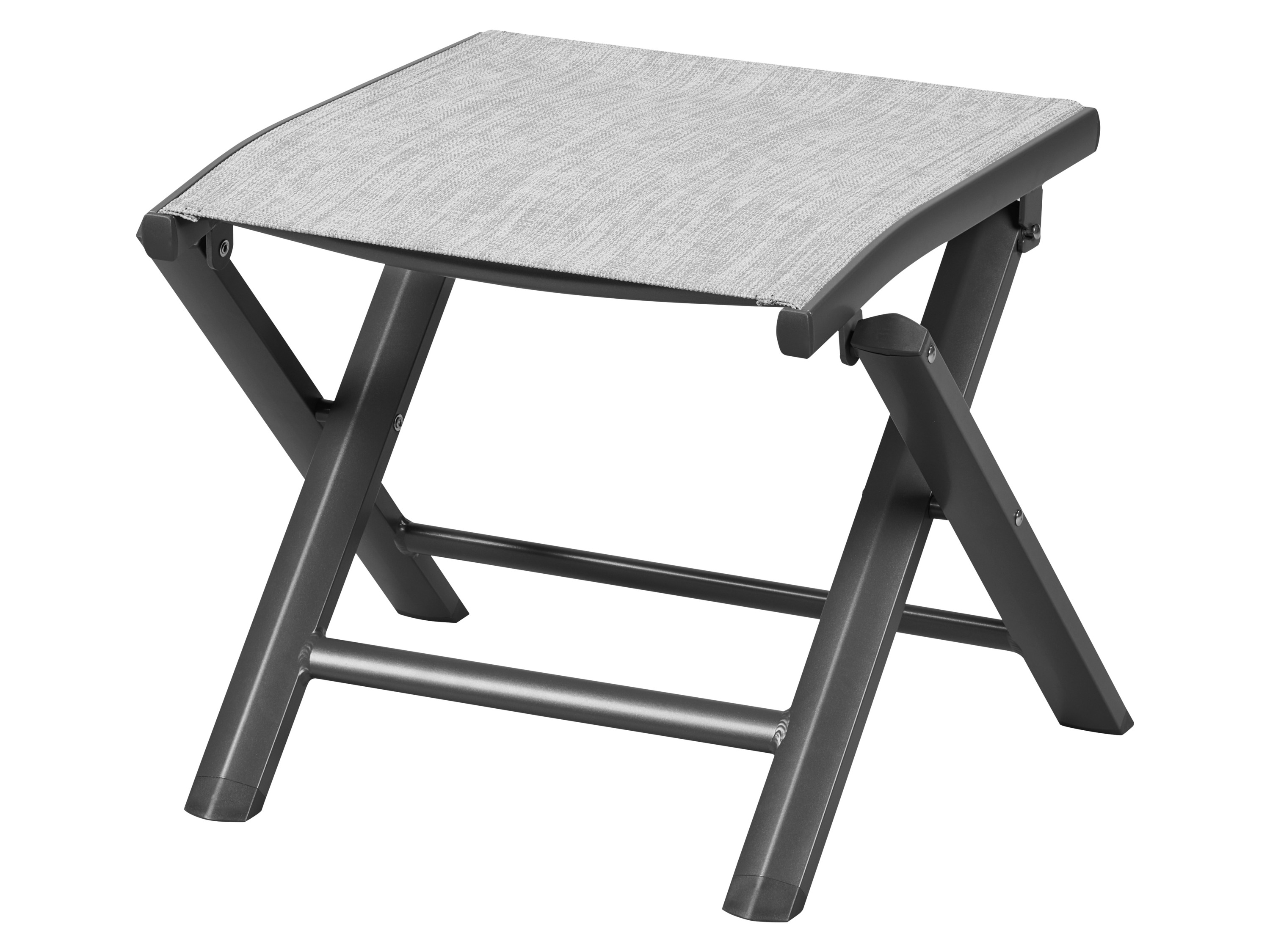 Livarno Aluminiowy stołek składany Houston, antracyt/ szary