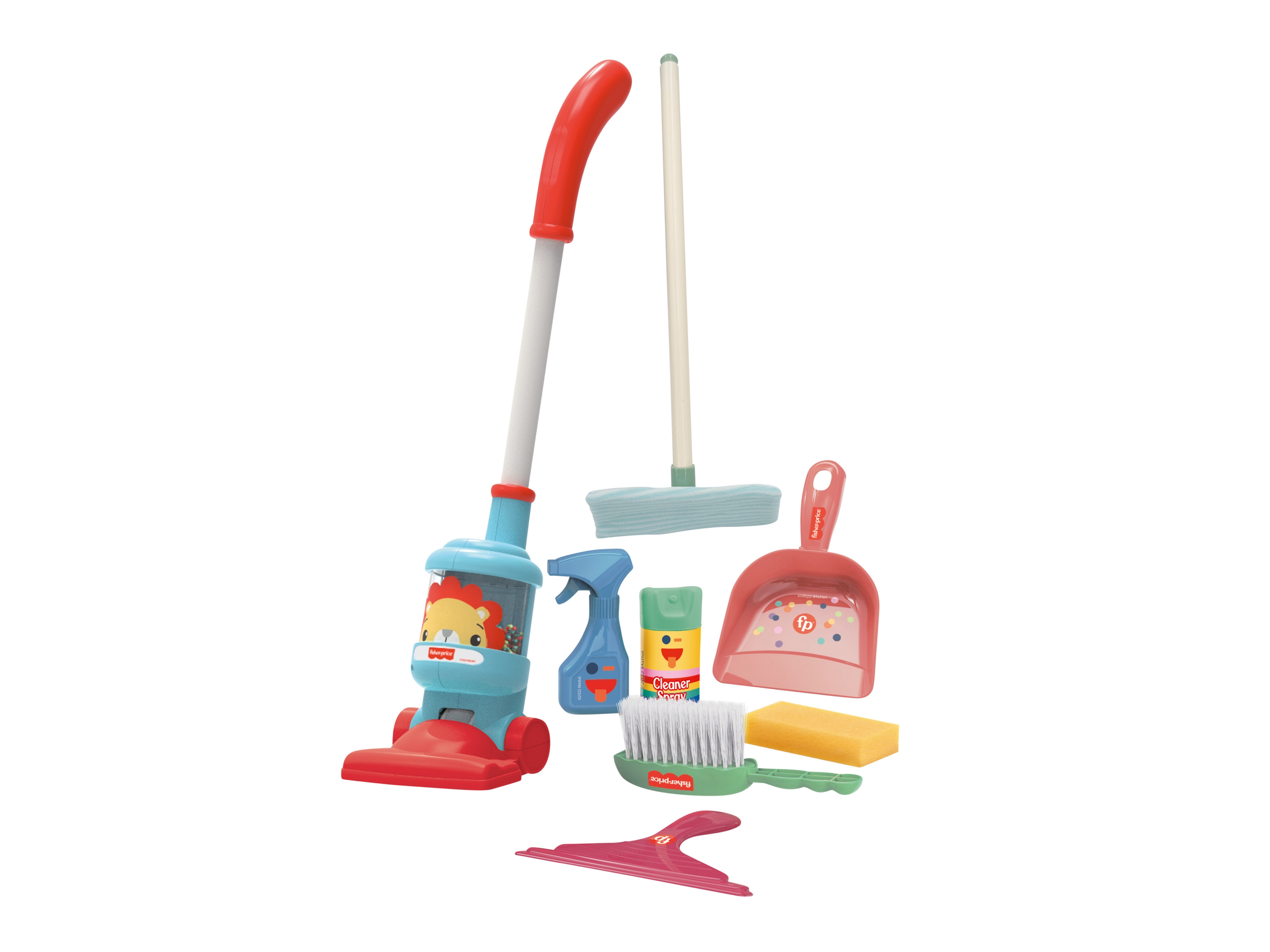Fisher-Price Zabawkowy odkurzacz z akcesoriami
