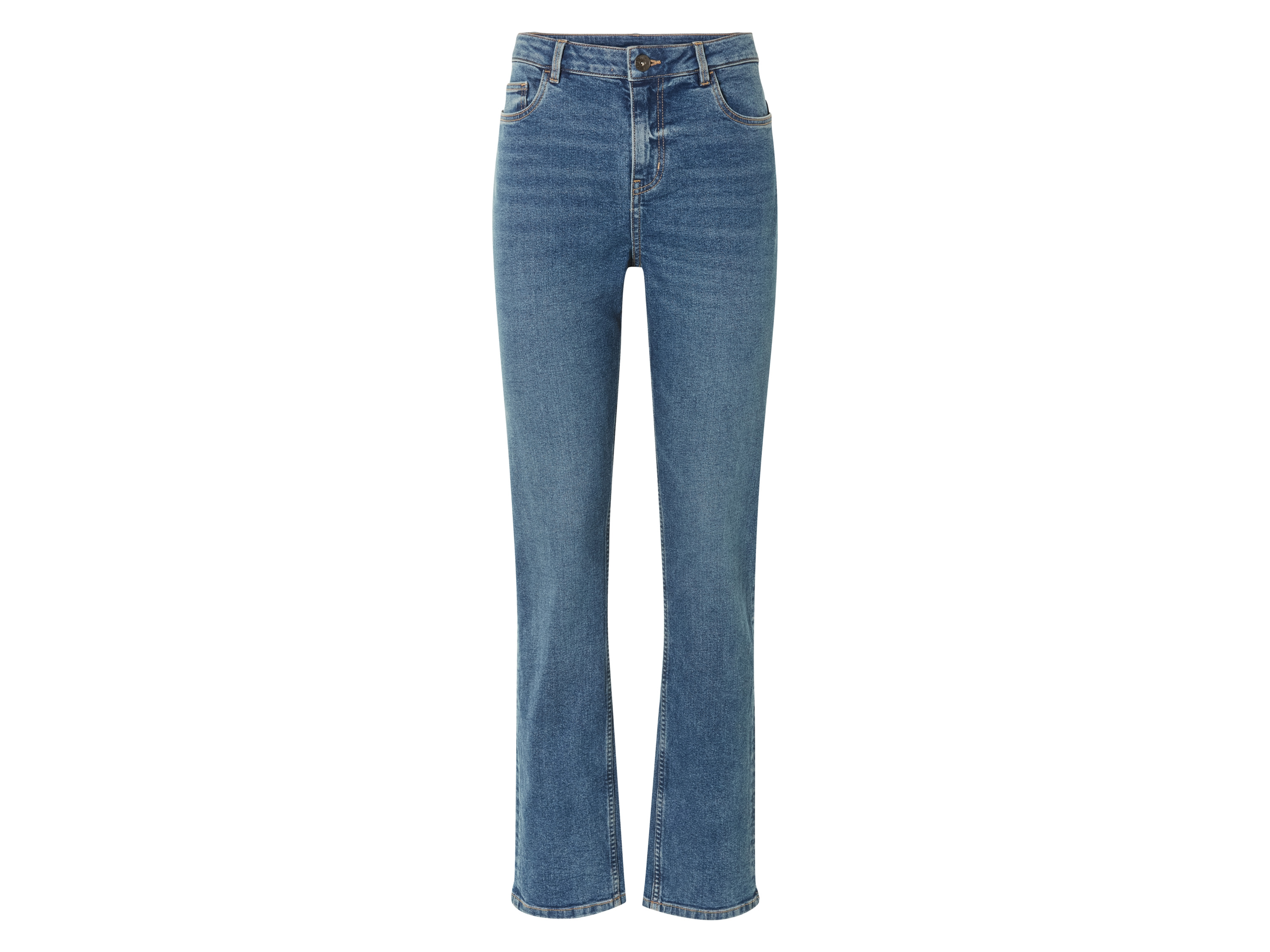 esmara Jeansy damskie straight high waist Niebieski, 40