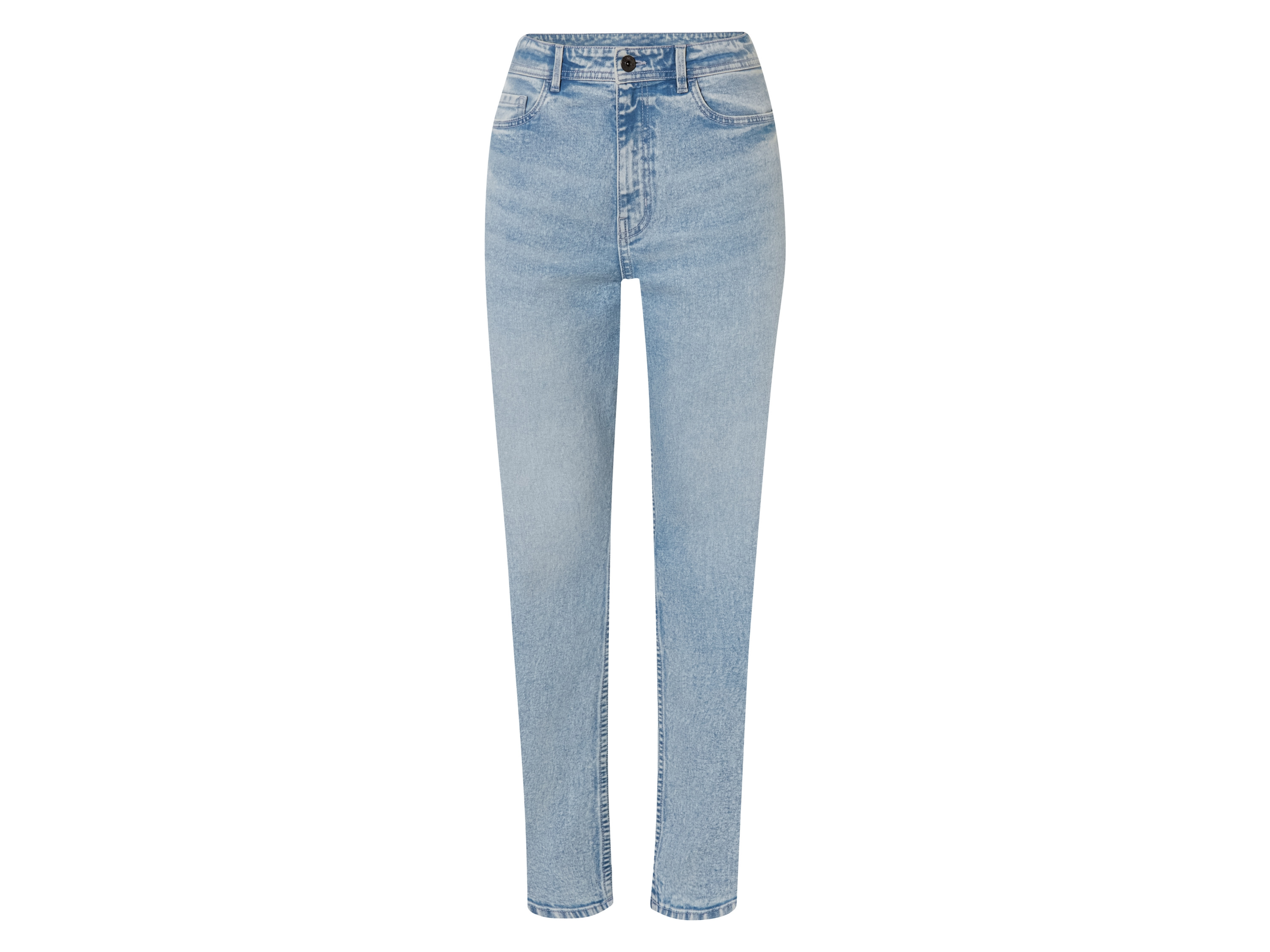 esmara Jeansy damskie straight fit high waist Niebieski, 40