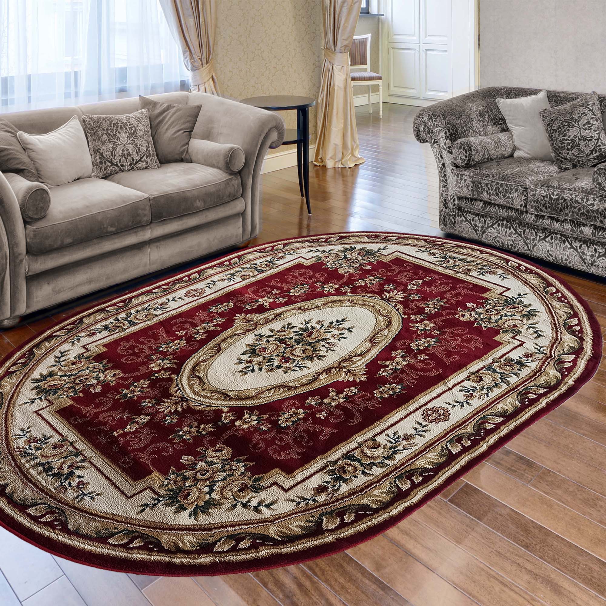 Dywan - 160 x 220 cm - Czerwony - Ekskluzywny - Dywanopol