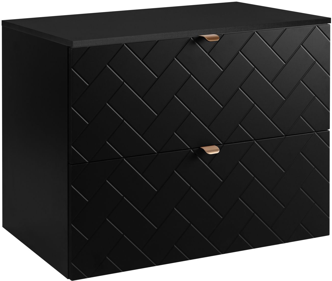 Darmowa Dostawa - Szafka z blatem 80.6x46x62.3 cm podumywalkowa wisząca czarna Rodan Trend abset10865