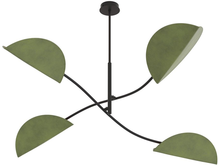 Darmowa Dostawa - Lampa podsufitowa 4x10 W zielona Emibig Lotus 14614