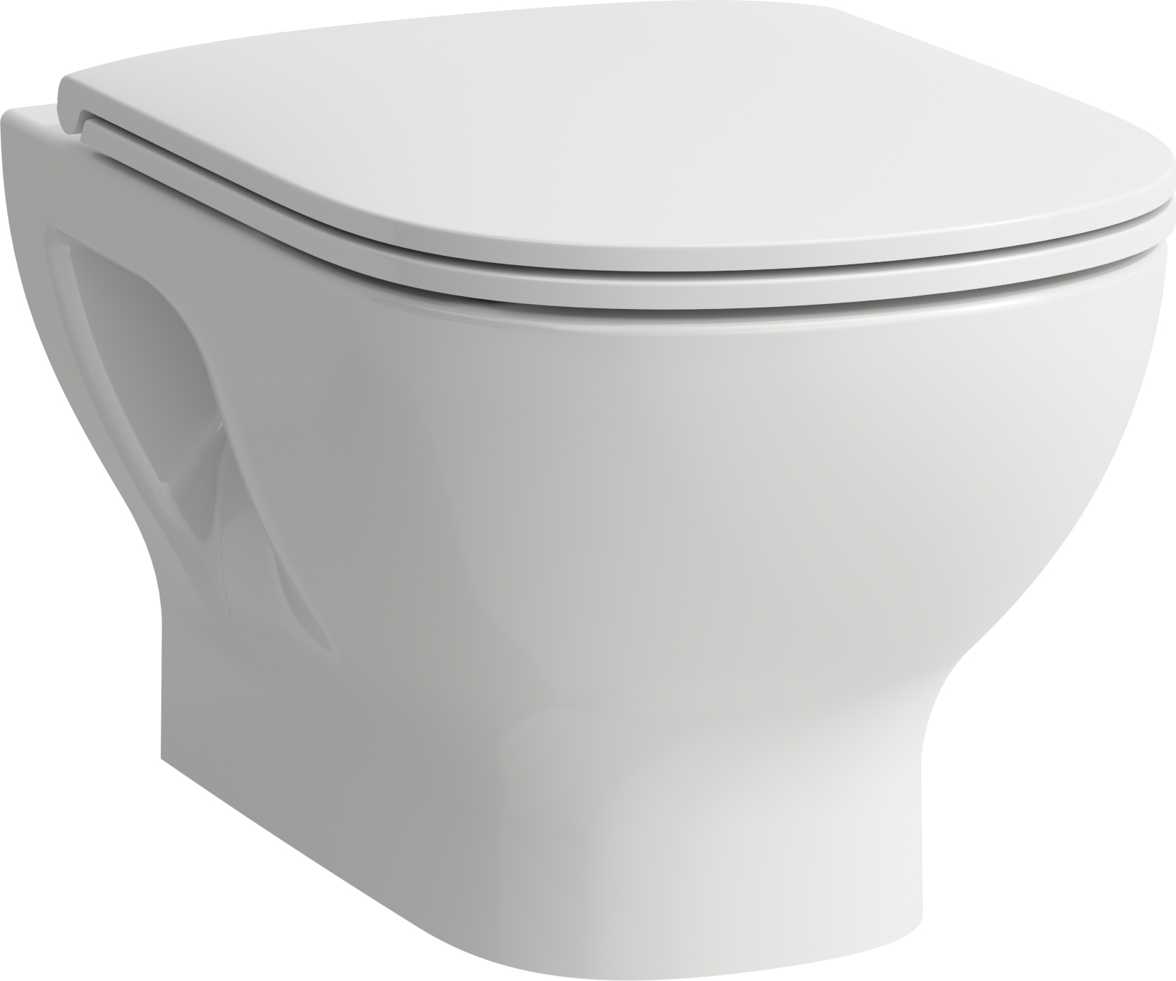 Darmowa Dostawa - Miska WC wisząca bez kołnierza biały połysk Laufen Lua H8200814000001