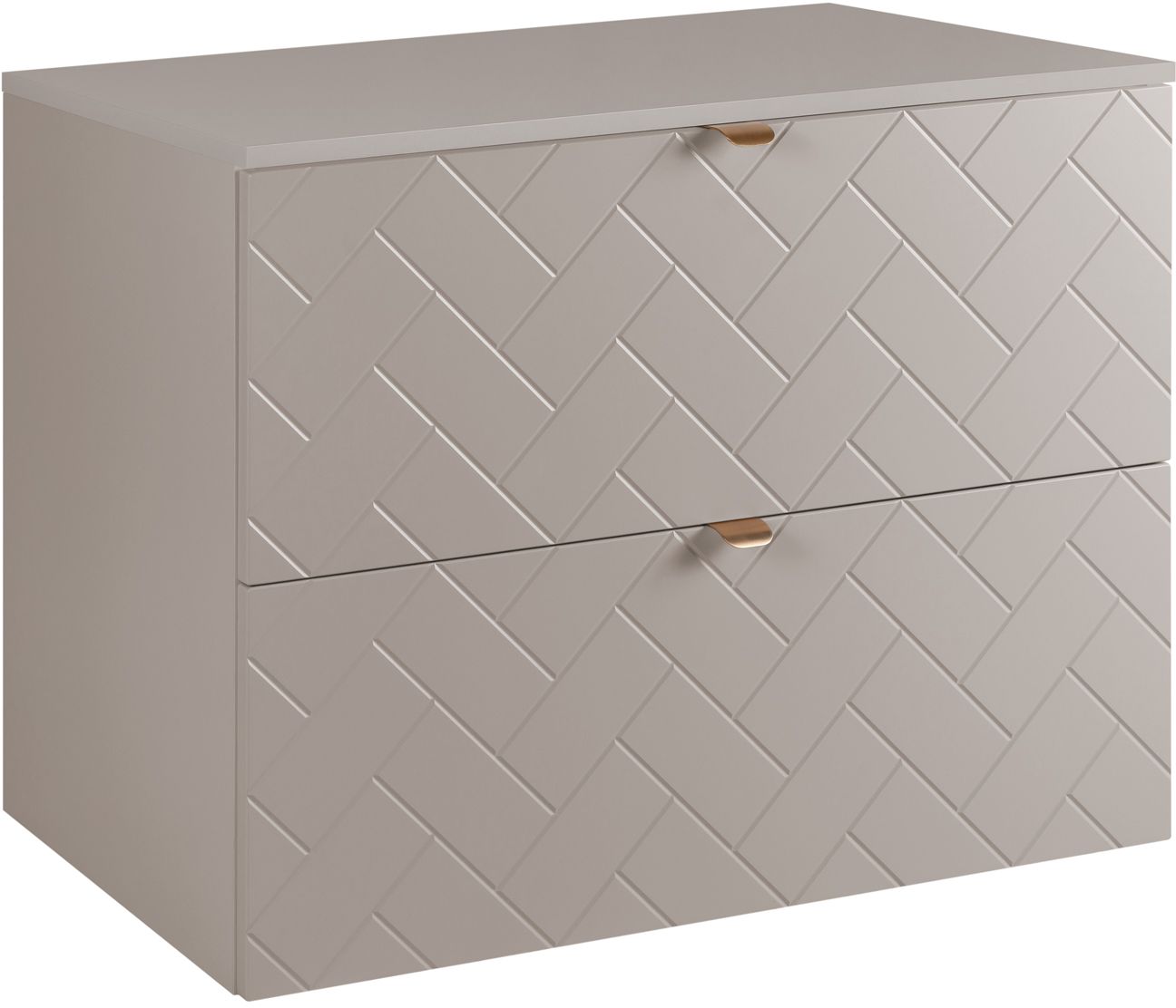Darmowa Dostawa - Szafka z blatem 80.6x46x62.3 cm podumywalkowa wisząca beżowa Rodan Trend abset10868