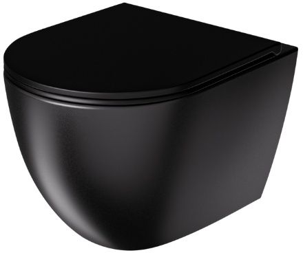Darmowa Dostawa - Deska sedesowa wolnoopadająca czarna Uptrend Caneo TR2196D01U18