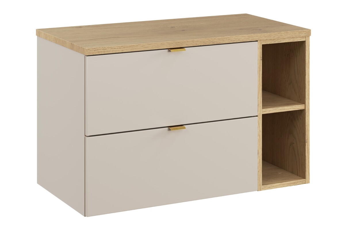 Darmowa Dostawa - Szafka 80x46x52.2 cm boczna wisząca dąb-beżowa Comad Dalia Cashmere SETDCBCREMONA80CMLR