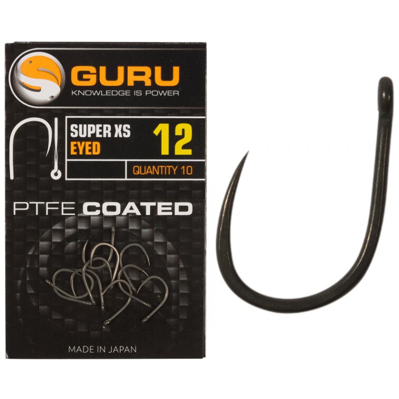 Guru Haczyki Super XS Eyed Barbless Z Oczkiem nr 12