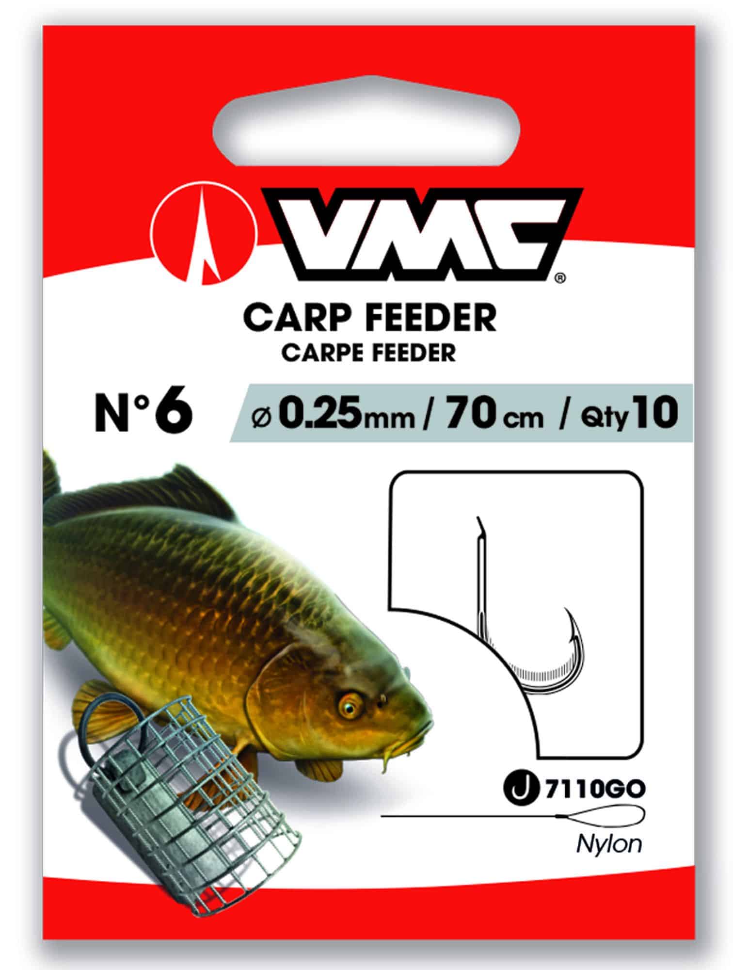 VMC Haczyki z przyponem Carp Feeder 7110 Nr 4/0