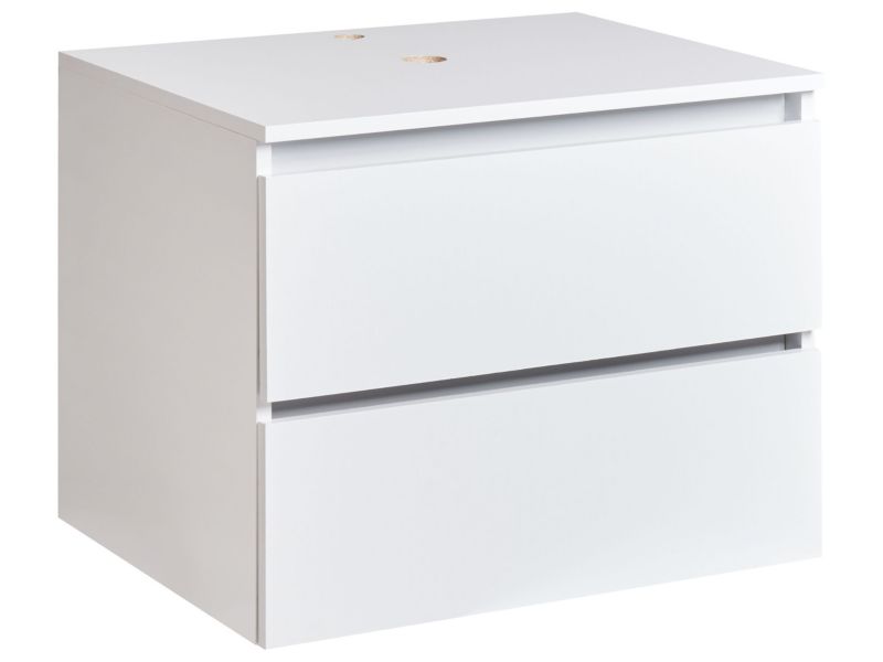 Wisząca szafka pod umywalkę Serra 60 cm Biały 1 szt.