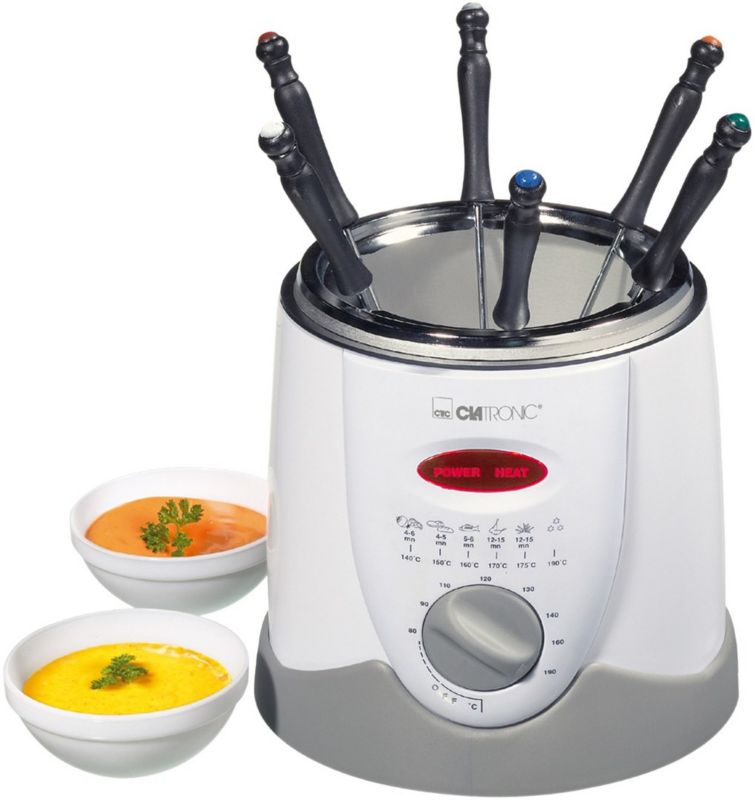 Frytkownica Clatronic FFR 2916 fondue 1 l biało-szara 900 W 1 szt.