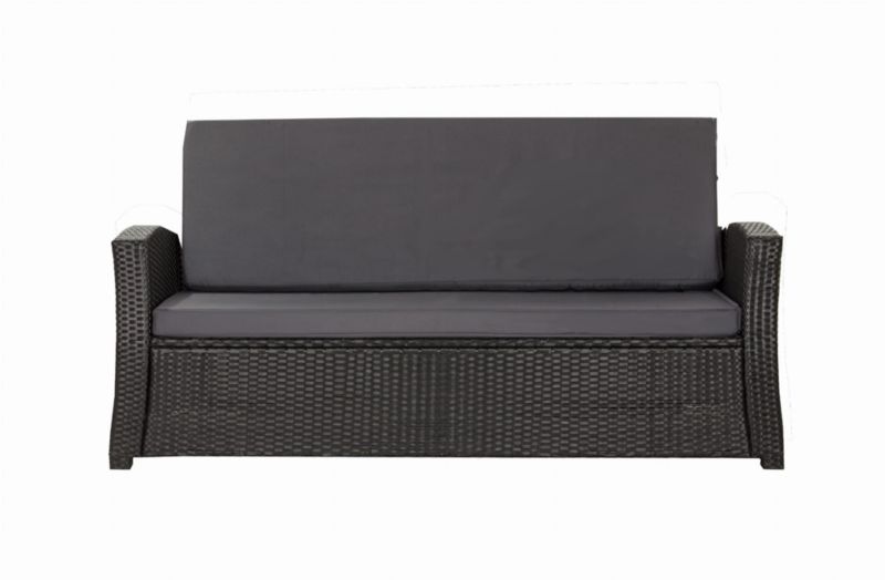 Poduszka ogrodowa na sofę Technorattan, Setgarden,130x60cm +130x50cm Antracyt dwustronne Poduszki na meble ogrodowe-Rattan, 1szt