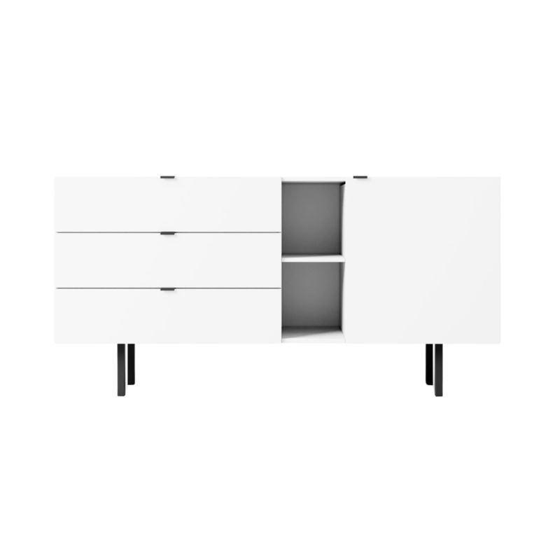 Biała komoda z szufladami Skandica MYWAY szer. 160 cm 1 szt.