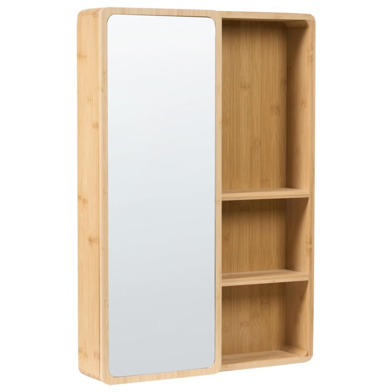 Szafka łazienkowa wisząca z lustrem Guatavita 41 cm 61 cm Jasnobrązowy 1 szt.