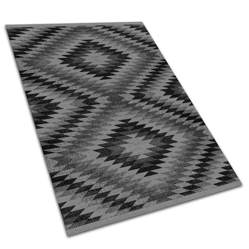 Dywan Ogrodowy Tulup 60x90 cm Do Ogrodu, Na Taras Ciemne równoległoboki 1 szt.
