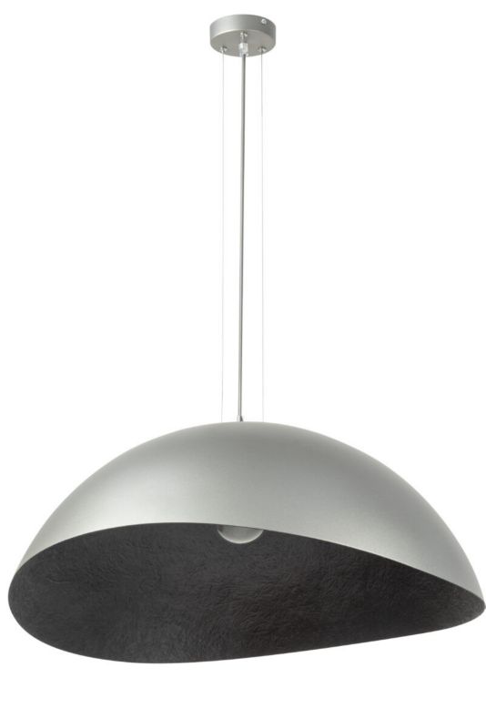 Lampa wisząca Sigma Lighting Solaris 3691 srebrny połyso-czarna dekoracyjna 1xE27 x 1 szt.