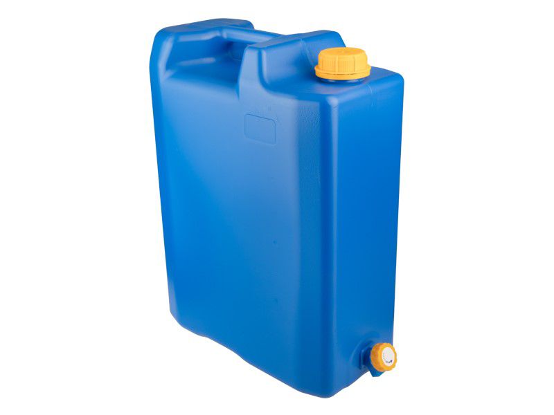 Pojemnik na wodę 20L z plastikowym dolnym zaworem. 1szt.