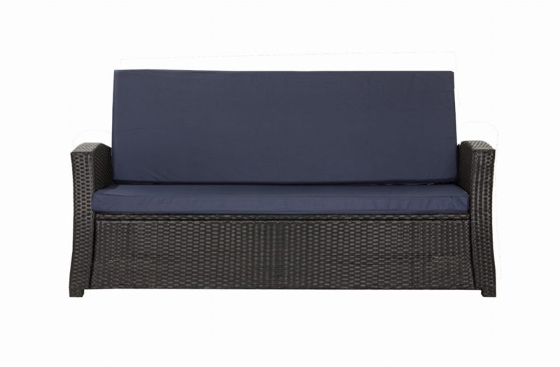 Poduszka ogrodowa na sofę Technorattan, Setgarden,110x60cm +110x50cm Granatowa dwustronne Poduszki na meble ogrodowe-Rattan, 1szt