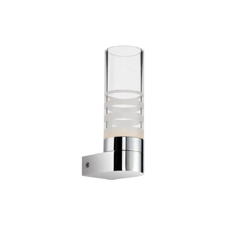 Kinkiet ścienny Italux Pixy chromowany biały-przezroczysty styl nowoczesny LED 3.6W IP20 wym: 19 x 6 x 6 cm - 1 szt.